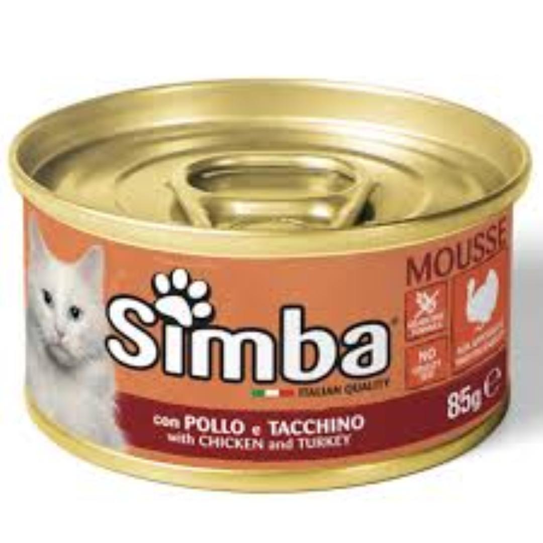 SIMBA CAT MOUSSE CHICKEN N TURKEY 85G